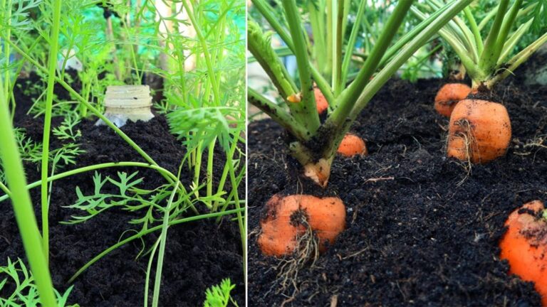 This simple technique transforms plastic bottles into a thriving carrot garden…