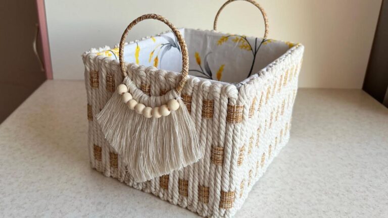 Transform your clutter into stylish storage with this easy DIY basket trick…