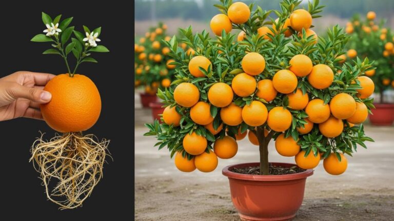 This simple method transforms your pots into overflowing orange trees… discover how!