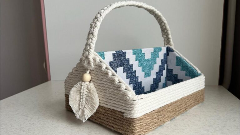 This simple trick transforms a shoe box into a stylish storage basket…