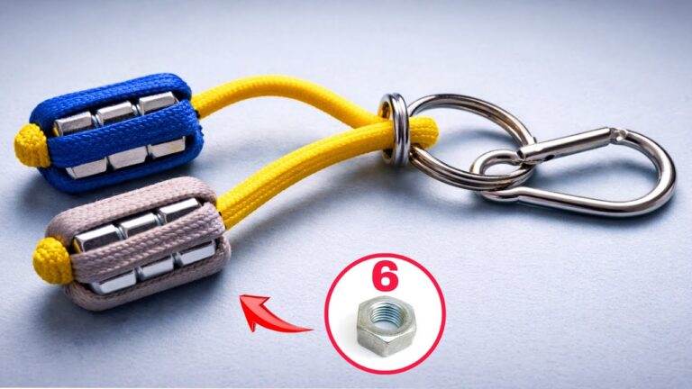 Transform 3 Simple Materials into a Luxurious DIY Keychain You’ll Love!