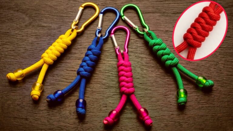 Transform a Simple Knot into a Luxury Keychain in 1 Minute! 5 Easy Steps Inside