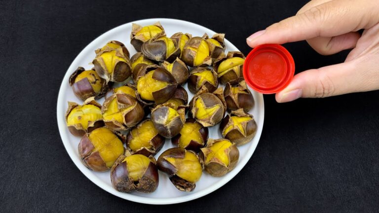 5 Simple Steps: Peel Chestnuts Easily with Just a Bottle Cap!