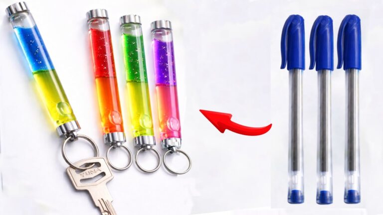 Turn 5 Old Pens into Elegant Keychains – A Genius DIY Idea You’ll Love!