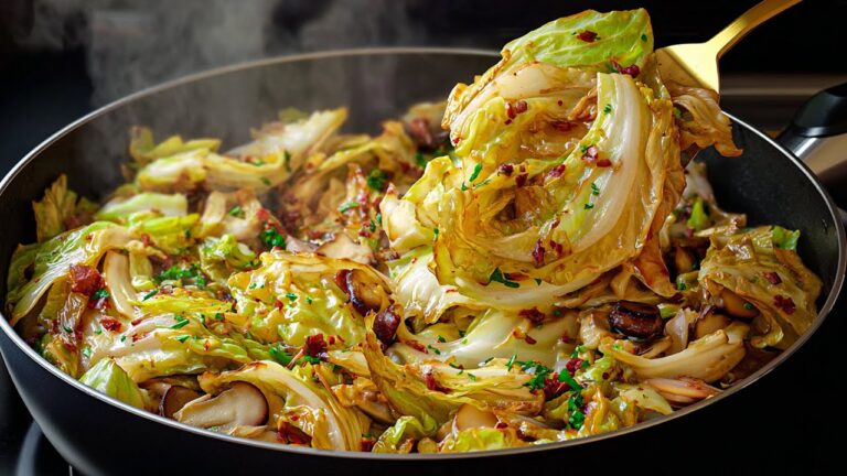 7-Minute One-Pan Bacon Cabbage Dinner You’ll Love