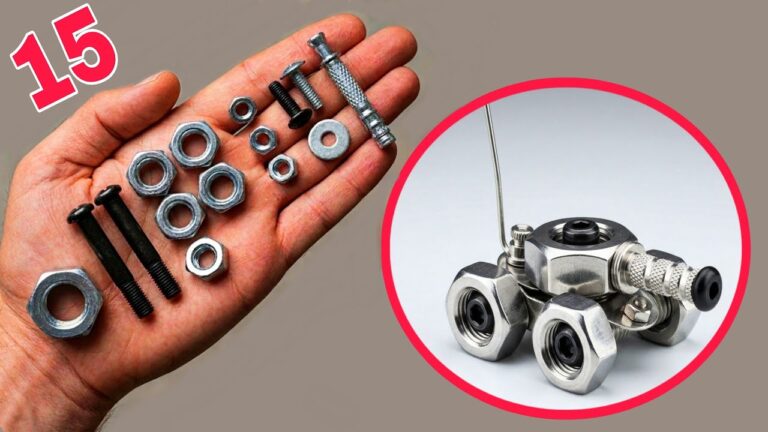 Create a Mini Car with Just 15 Metal Nuts and Bolts – Easy DIY Project!