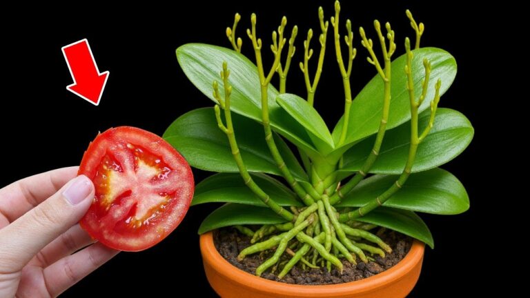 Grow 10 Orchid Buds from Just 1 Slice of Tomato – Discover This Simple Trick!