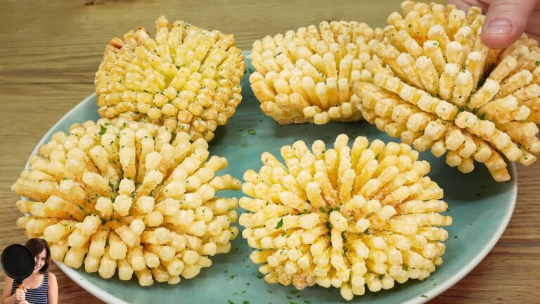 2 Super Crispy Fried Potato Flower Recipes Without Flour! Discover the Crunchy Secret!
