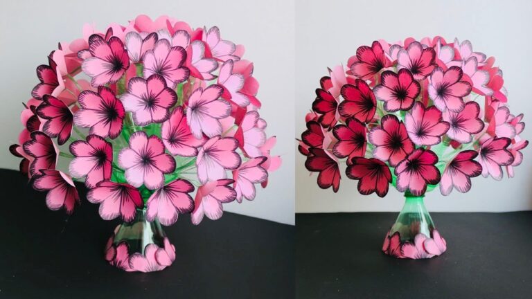 Transform 5 Plastic Bottles into Stunning Flower Vases for Your Home Decor