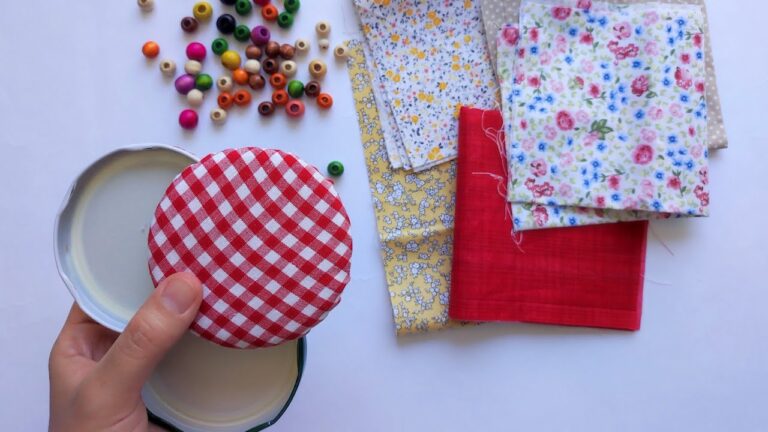 10 Creative DIY Ideas Using Jar Lids and Leftover Fabric You Must Try!