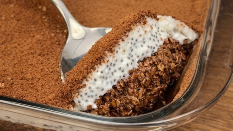 Lose 10 kg in 30 Days with This No-Sugar Oatmeal Tiramisu Recipe!