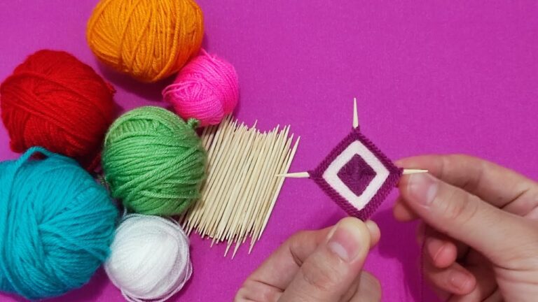 10 Creative DIY Ideas with Toothpicks and Yarn You Need to Try Today!