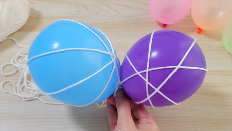 Create 7 Stunning DIY Décor Pieces Using Balloons and Thread Today!