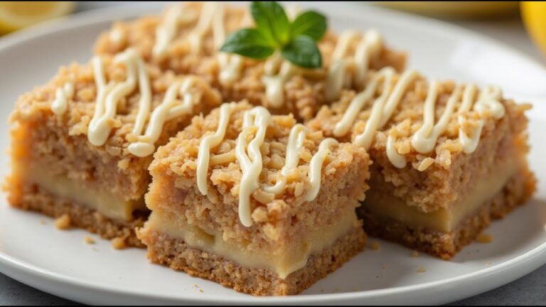 15-Minute Sugar-Free Oatmeal Cake with Apple and Lemon You Must Try!