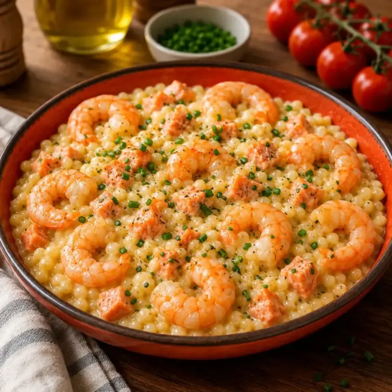 Creamy Shrimp and Salmon Pasta Pearls: A Delightful Recipe