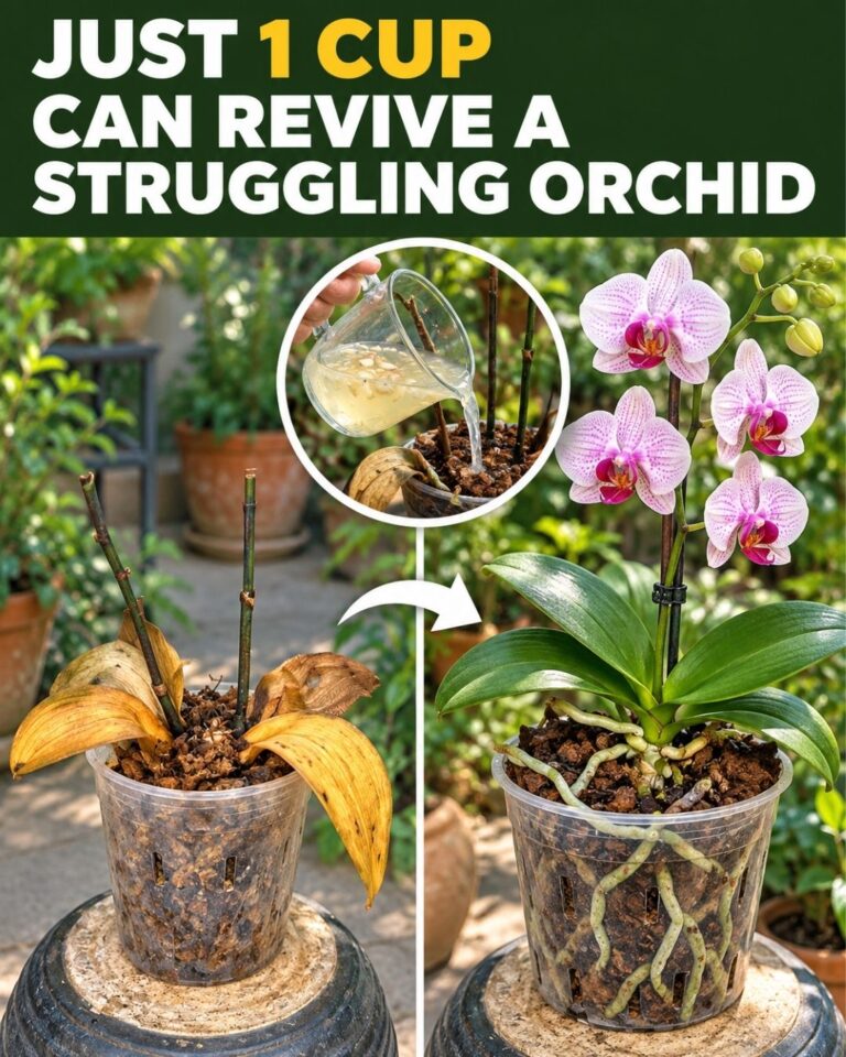 Just 1 cup can help revive a struggling orchid this way