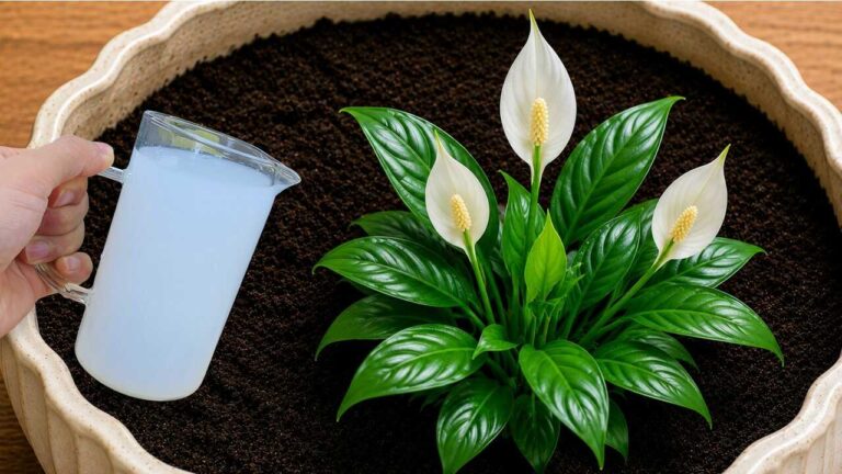 One cup a week! Flowers can keep appearing throughout the year without fading quickly