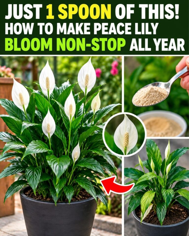 Just 1 Spoon of This! How to Make Peace Lily Bloom Non-Stop All Year