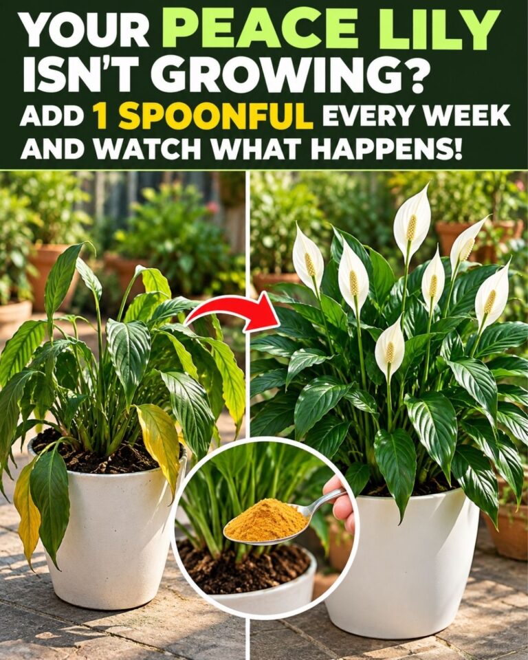 Your Peace Lily Isn’t Growing? Add 1 Spoonful Every Week and Watch What Happens!