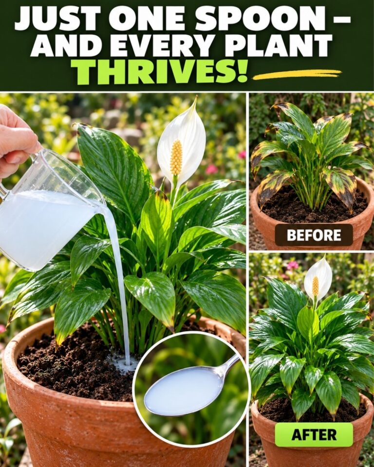 🌸Just one spoon under any plant – and it instantly comes to life!