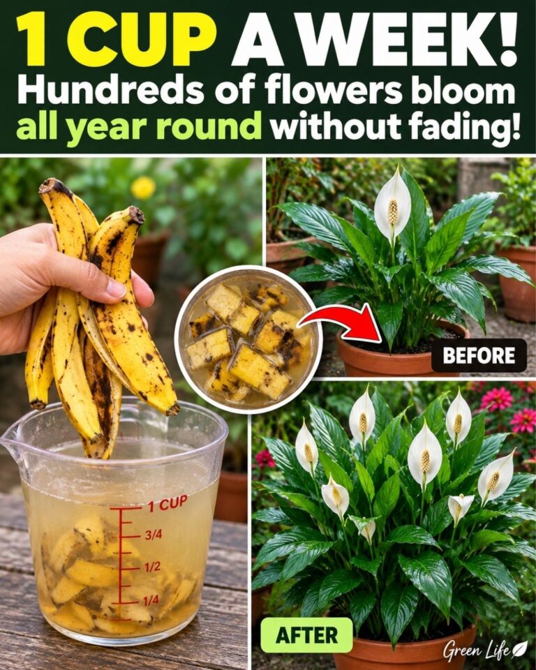 🌸1 cup a week! Hundreds of flowers bloom all year round without fading!