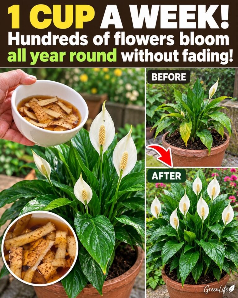 🌸1 cup a week! Hundreds of flowers bloom all year round without fading!