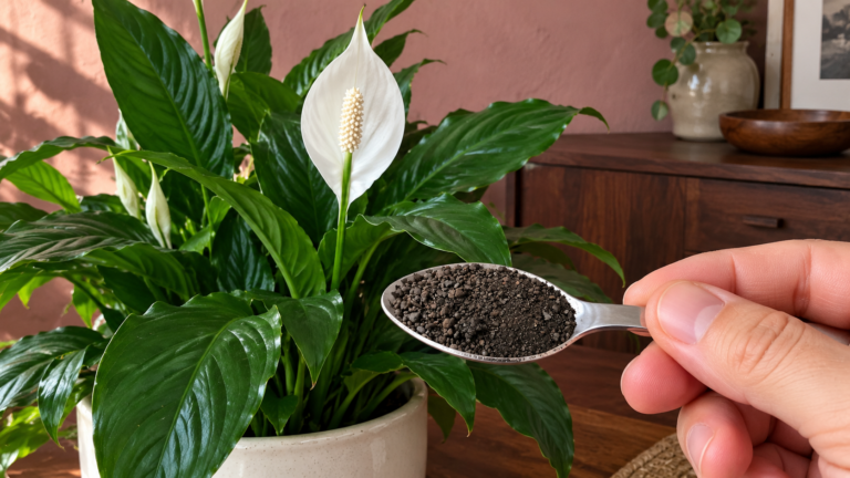 Just a spoonful! Discover what prepares your peace lily’s next blooms